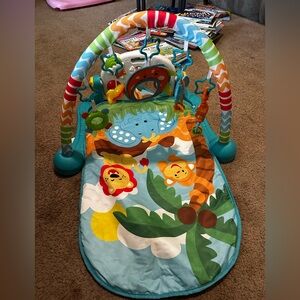 Colorful Baby Play Gym with Animal Print